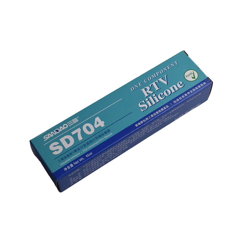 Sandao 704 Silicone Rubber High Temperature Resistant Sealant LED Lamp Electronic Components Bonding Fixed Waterproof Insulation Silicone