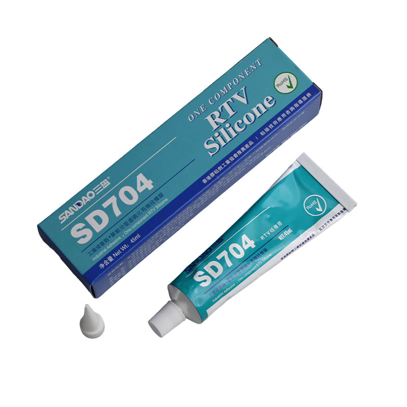 Sandao 704 Silicone Rubber High Temperature Resistant Sealant LED Lamp Electronic Components Bonding Fixed Waterproof Insulation Silicone