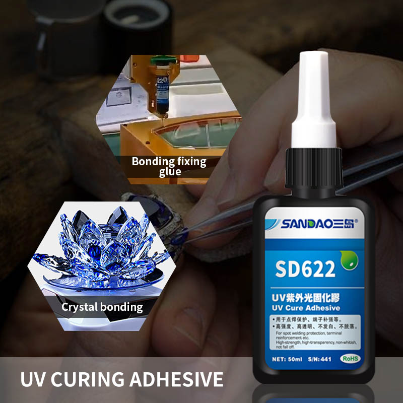 Sandao SD622M Solder Joint Protection Harness Fixed Terminal Reinforcement Uv Glue Glass Acrylic UV Light Curing Glue Shadowless Glue