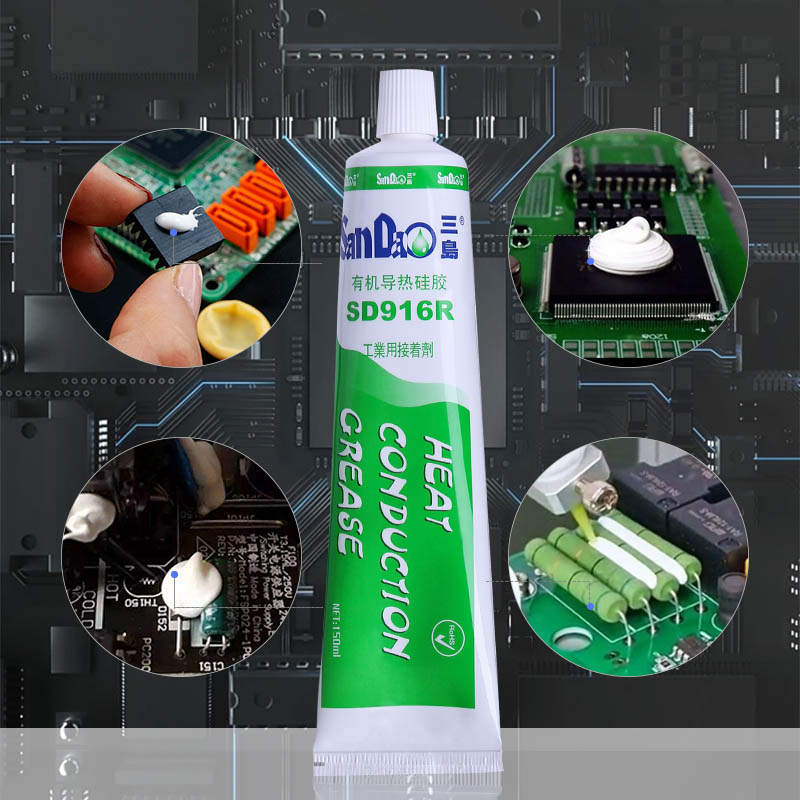 Sandao 916R Electronic Appliances Thermal Conductive Silicone Small Appliances Household Radiator CPU Chip Insulation Silicone Adhesive Glue