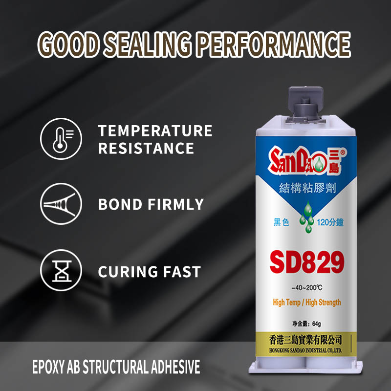 Sandao SD829 Structural Adhesive 20 Minutes Curing Epoxy Resin Ab Glue Metal Ceramic Wood Fast Adhesion Strong Glue