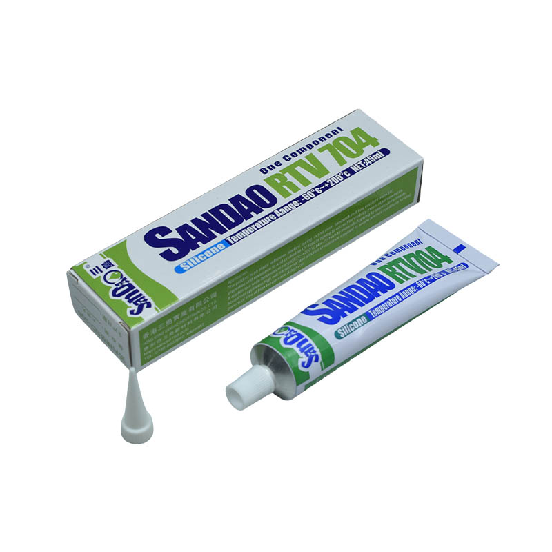 Sandao 704 Silicone Rubber High Temperature Resistant Sealant LED Lamp Electronic Components Bonding Fixed Waterproof Insulation Silicone