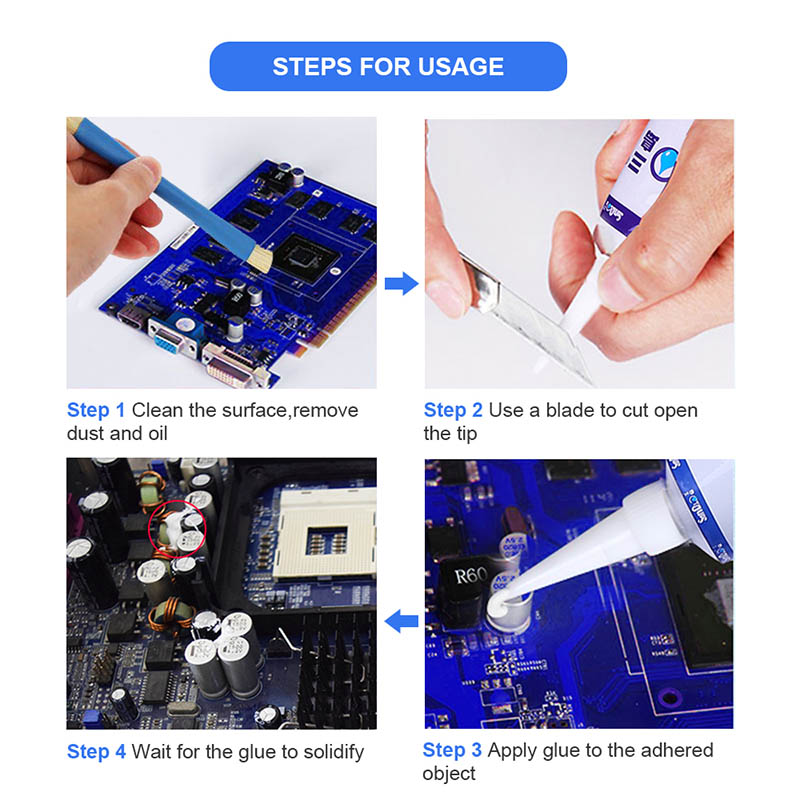 Sandao SD-906 LED Waterproof Sealant Electronic Circuit Board Fixed Bonding High Temperature Resistant Filling Potting Glue