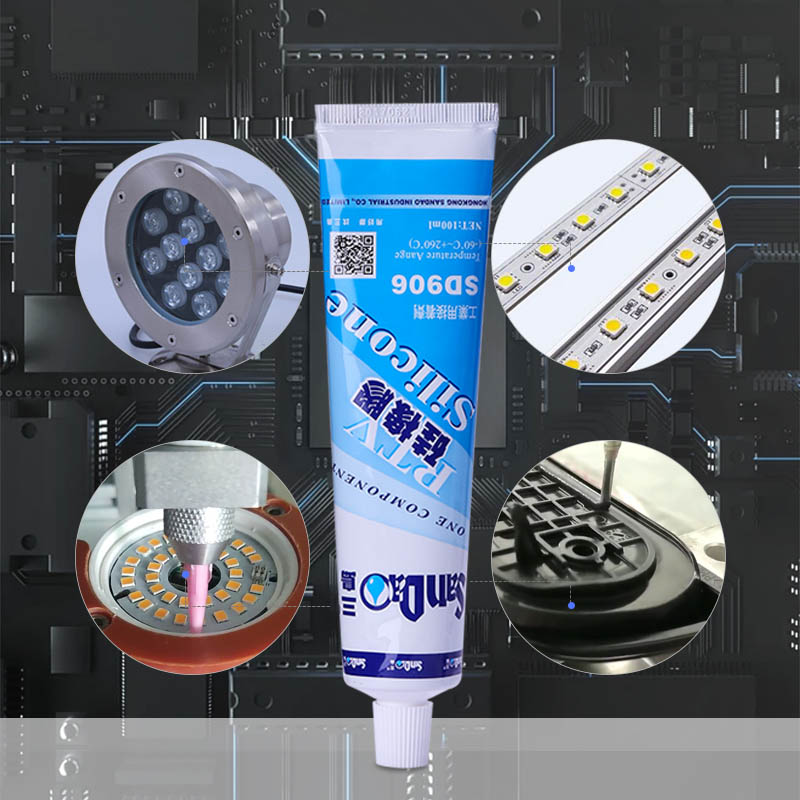 Sandao SD-906 LED Waterproof Sealant Electronic Circuit Board Fixed Bonding High Temperature Resistant Filling Potting Glue