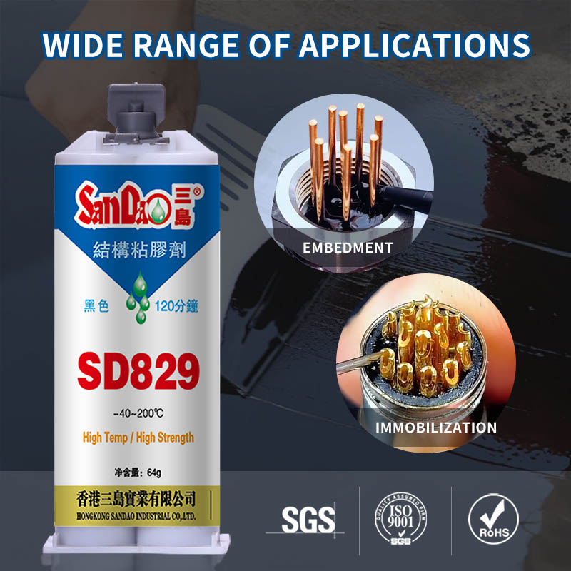 Sandao SD829 Structural Adhesive 20 Minutes Curing Epoxy Resin Ab Glue Metal Ceramic Wood Fast Adhesion Strong Glue