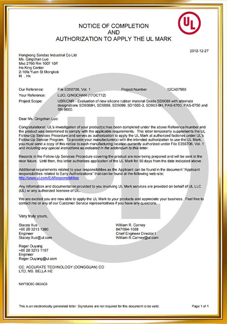Certificate Of Honor